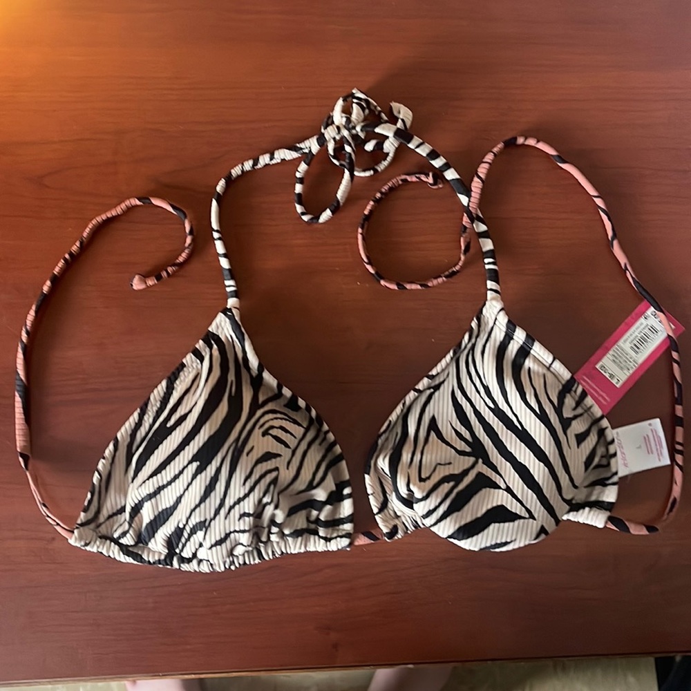 Target triangle bikini top